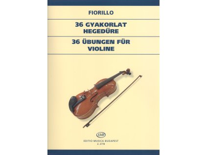 18895 36 exercises for violin by federigo fiorillo housle