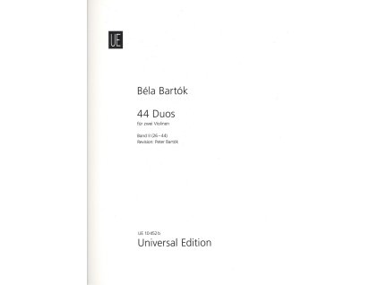 26269 44 duos 2 no 26 44 by bela bartok dvoje housle