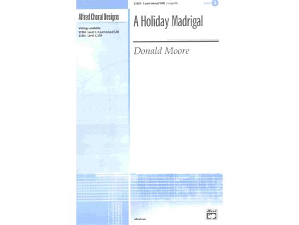 61 a holiday madrigal 3 part mix a cappella