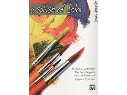 13486 a splash of color 2 pet romantickych a soucasnych skladeb pro klavir