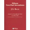 9598 bach fifteen two part inventions for saxophone duet aa or at 15 duet pro dva saxofony