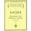 3241 kayser elementary and progressive studies for the violin op 20 36 jednoduchych a progresivnich etud pro housle