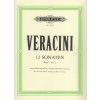 13354 veracini 12 sonaten i 1 3 altova zobcova fletna pricna fletna housle a basso continuo klavir violoncello