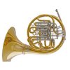 Gebr. Alexander Model 107 diskantový dvojitý B/f alto lesný roh (Povrchová úprava zlatomosadz)