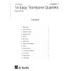 15742 14 easy trombone quartets partitura party