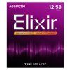 ELIXIR Nanoweb 12/53 struny na akustickú gitaru, Phosphor bronze-light, kov
