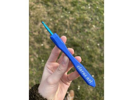 Háček 5,0 mm - modrá rukojeť