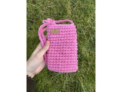 Růžová taška na mobil