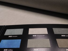 Alcantara stropnicová s molitanem - stříbrno-šedá 4978