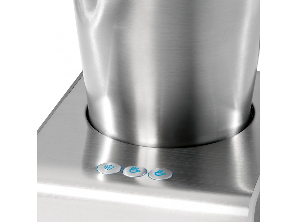 Montalatte Elettrico 450 ml Schiumatore Acciaio Inox 6 Funzioni, Caldo /  Freddo Proficook Argento 600 MS 1032