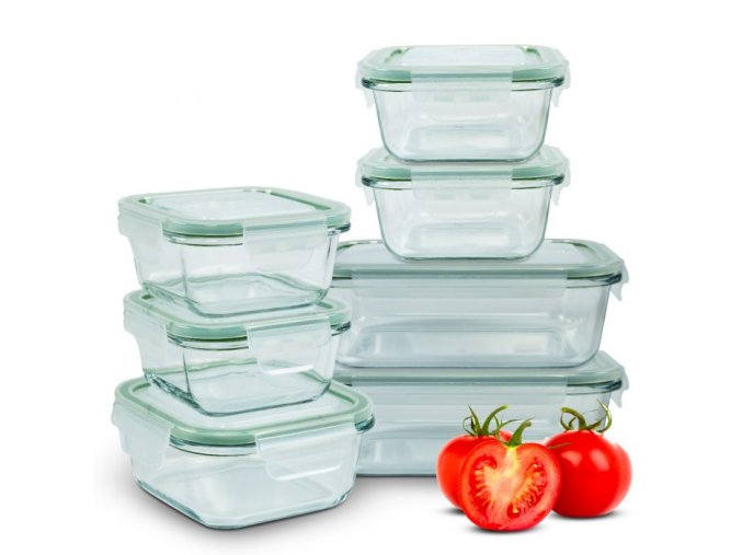 Classbach - FHD 4010 - Set of 7 fresh food glass containers