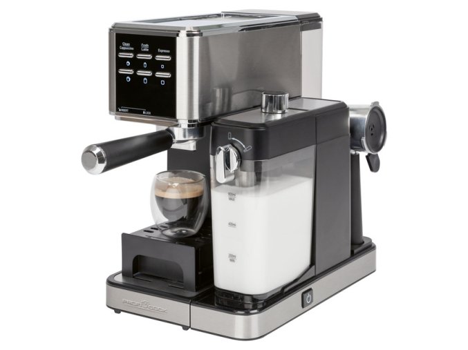 ProfiCook KA 1266 espresso kávovar (20 barů) s funkcí napěnění mléka