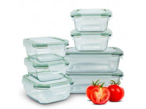 Classbach - FHD 4010 - Set of 7 fresh food glass containers