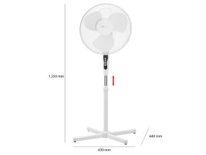 Clatronic VL 3603 S WH ventilátor 40cm stojanový POŠKOZENÝ OBAL