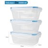 Classbach - FHD 4006 - Set of 3  fresh food containers (3 x 1l)