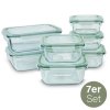 Classbach - FHD 4010 - Set of 7 fresh food glass containers