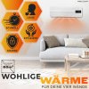 ProfiCare - HL 3116 - Nástenný keramický teplovzdušný ventilátor