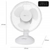 Clatronic VL 3601 WH stolní ventilátor 23cm bílý POŠKOZENÝ OBAL