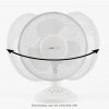 Clatronic VL 3601 WH stolní ventilátor 23cm bílý POŠKOZENÝ OBAL