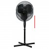 Clatronic VL 3603 S BK ventilátor 40cm stojanový POŠKOZENÝ OBAL