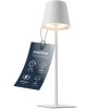 Classbach TL 4025 LED Dobíjecí stolní lampa bílá 38 cm
