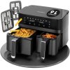 ProfiCook FR 1295 H Horkovzdušná fritéza 9L dvojitá 1x5,5 1x3,5