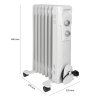 Clatronic RA 3735 olejovy radiator rozmery