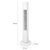 Clatronic TVL 3770 stojanovy ventilator rozmery bila