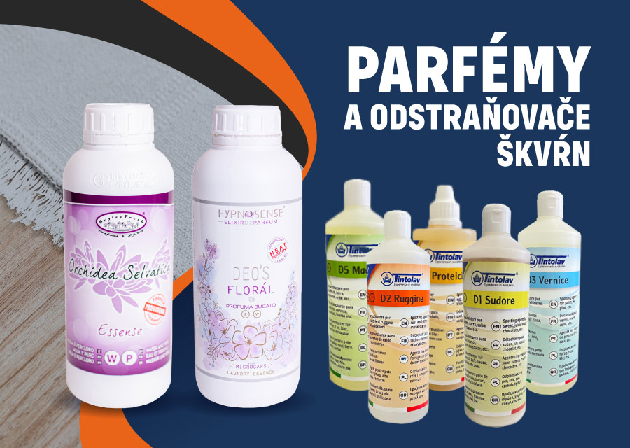 Parfémy a odstraňovače škvŕn