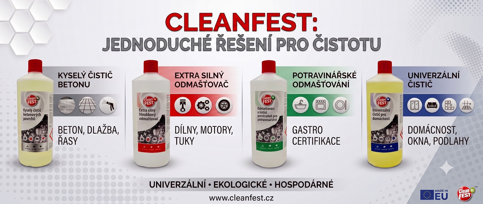Cleanfest - ekologické čistící prostředky