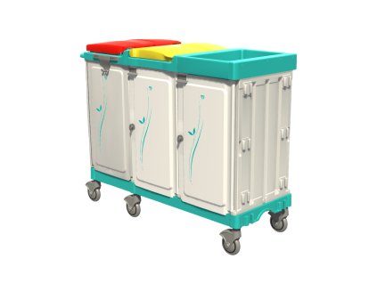 Vozík Magic Line 393E na čisté a špinavé prádlo