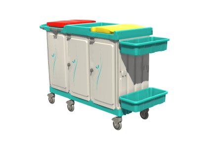 Vozík na čisté a špinavé prádlo Magic Line 393E s vaničkami