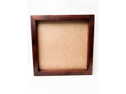 Dřevěný rám – tmavě hnědý, 30 x 30 cm