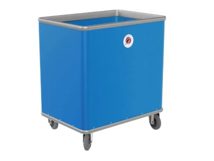 Vozík do prádelny s pevným dnem modrý