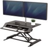 Lotus LT Sit and Stand workstation dualmonitorarm