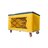 yellow perforated with pantograph shown
