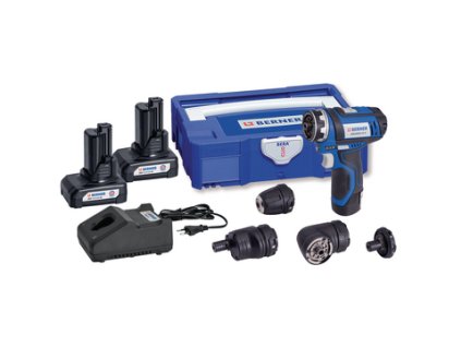 BERNER Aku vrtací šroubovák s výměnnými hlavami BACDCH 12 V, 6,0 Ah, BC+ BACDCH, 12 V, 4.0 Ah, Lithiové ionty, 30 Nm, Bera-Clic
