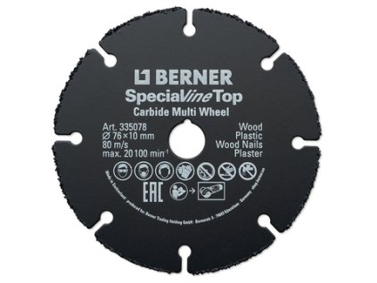 BERNER Řezný kotouč SPECIALline Top Ø 76 x 10 mm