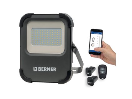BERNER LED reflektor 50 W + příslušenství USB LED