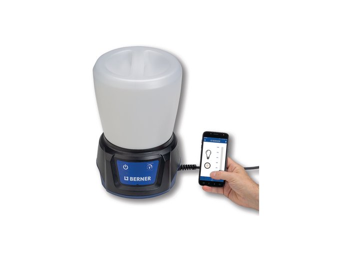 BERNER LED reflektor 360° s Bluetooth reproduktorem LED, 70 W, 230 V