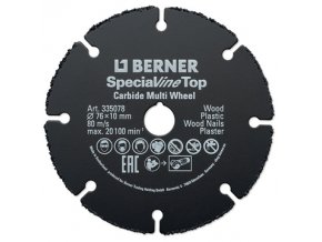 BERNER Řezný kotouč SPECIALline Top Ø 76 x 10 mm