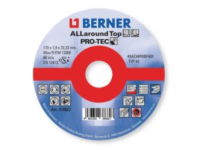 BERNER Řezný kotouč ALLaround Top 115 x 1,9 x 22 mm