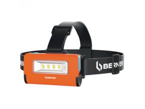 BERNER Sada aku čelové svítilny 2 v 1 + kabel micro USB/USB + nabíječka 230 V/USB