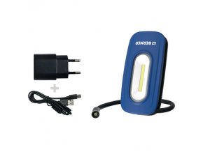 BERNER Sada Flex Pocket Light 2 v 1 s kabelem USB, typ C / USB + nabíječka 230 V / USB LED