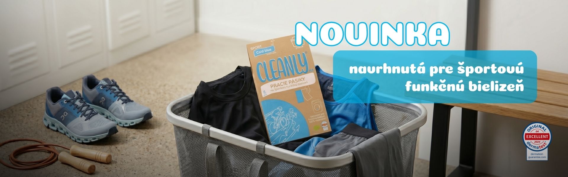 Pracie pásiky Cleanly eco SPORT Cold Blue