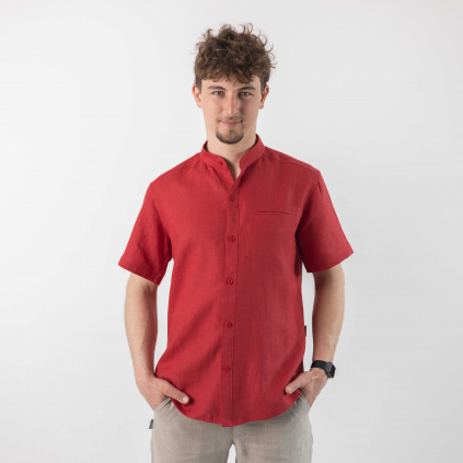 cleanwear panske kosile cervena kratky rukav 10 optimized