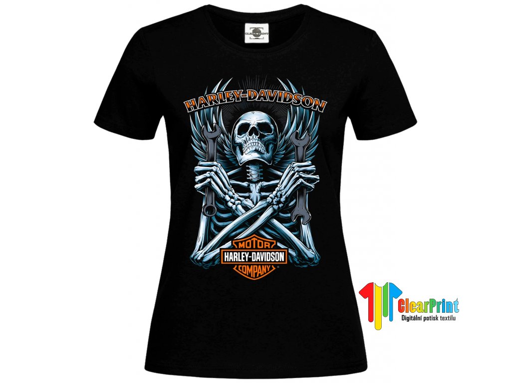 Tričko Harley Davidson Skull