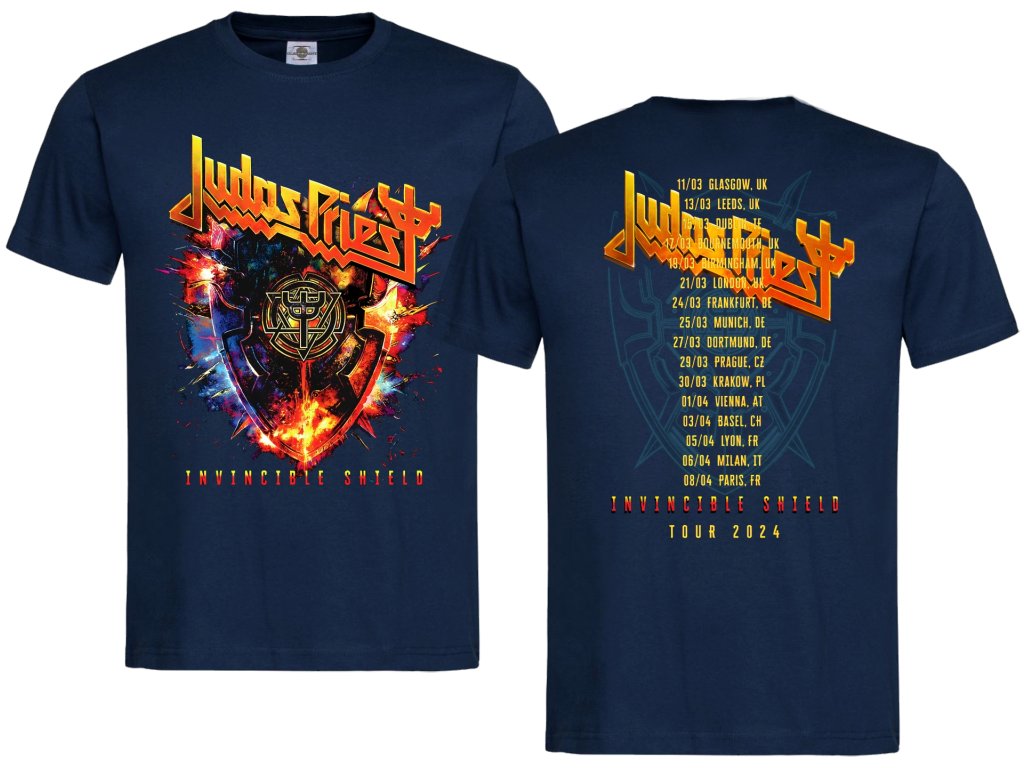 Judas Priest T-Shirt | Invincible Shield Tour 2024 - ClearPrint