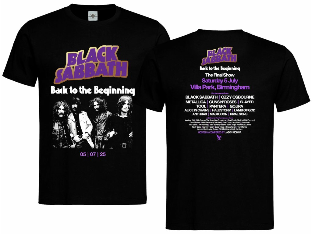 Black Sabbath T-shirt | Back to beginning - ClearPrint