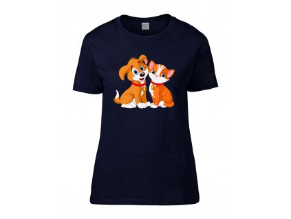 T-Shirt Hund und Kätzchen